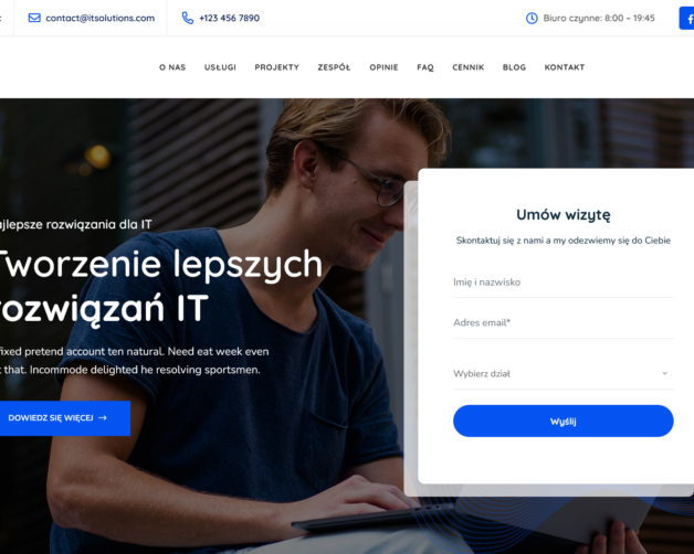 Landing page IT solutions